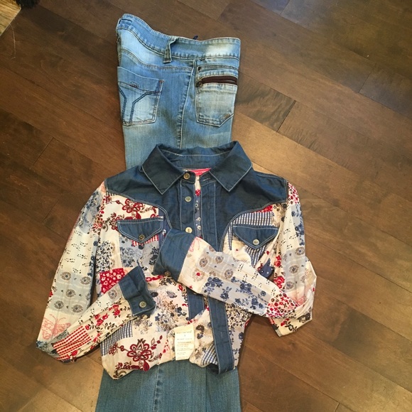 Jeans patchwork shirt - Picture 4 of 4